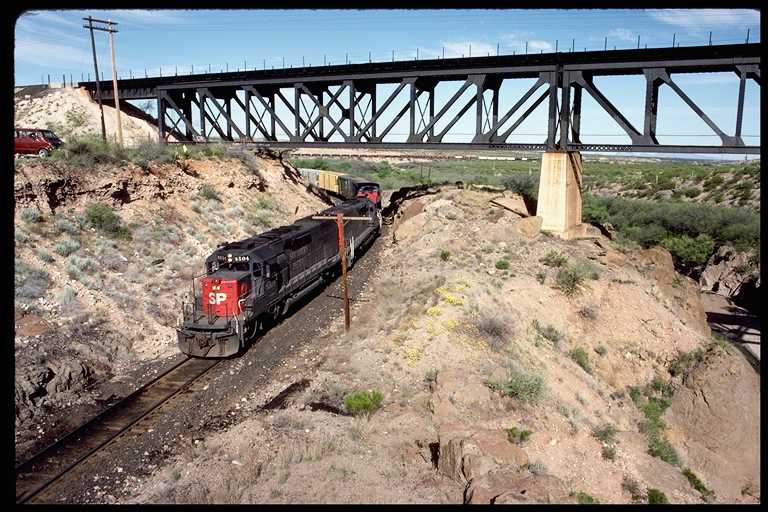 Freight Train on Lower Track