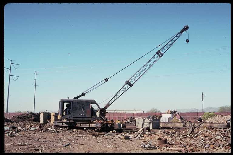 Valley Steel & Supply RR Crane. Ex-US Army Transportation Corp #C-45, now at ARM