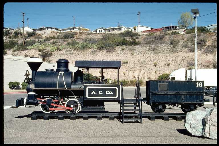 Locomotive #16 on display.