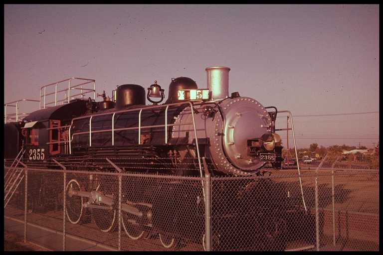 ex-SP engine #2355 on display in Pioneer Park, Mesa.