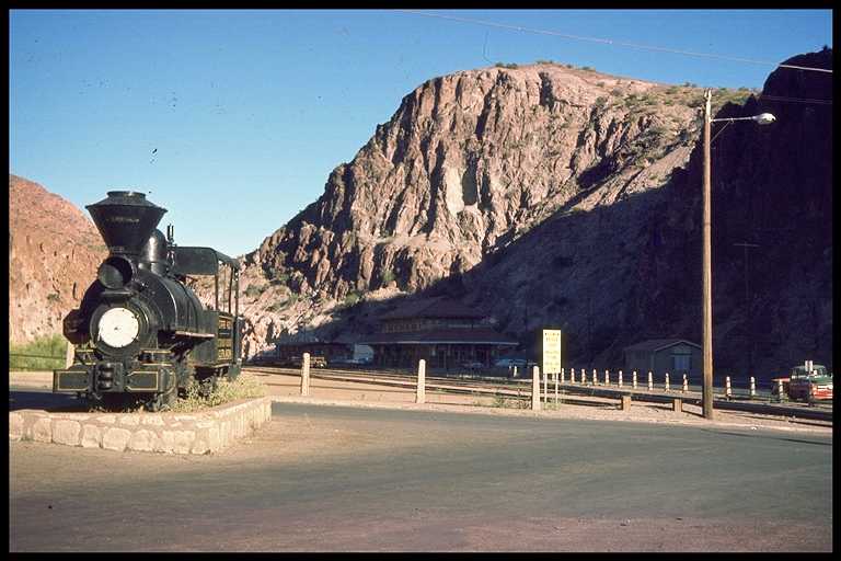 Arizona Copper Company locomotive on display.