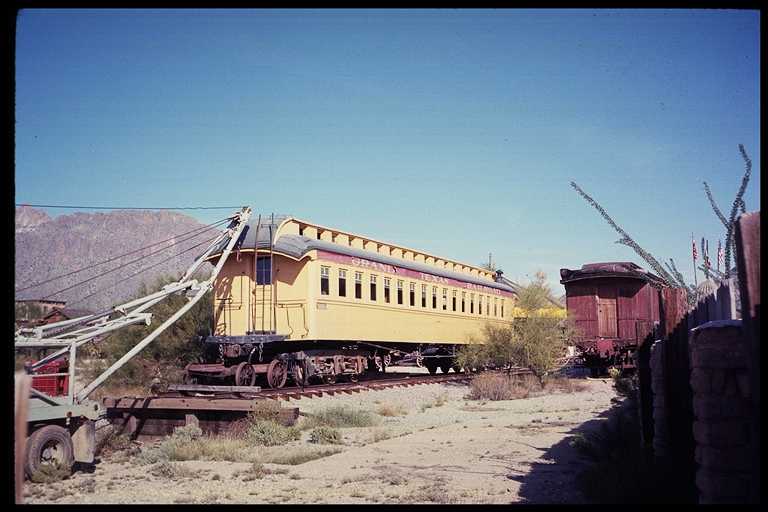 Photo of passenger car at Old Tucson.