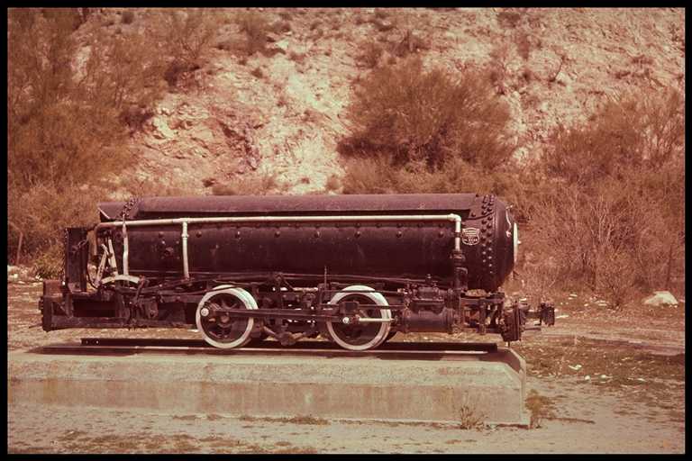 Photo of compressed air locomotive.
