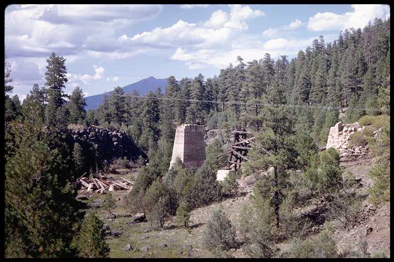 Remains of RR Bridge on Atlantic & Pacific Right of Way near Flagstaff