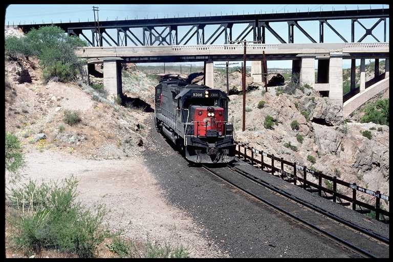 Freight Train on Lower Track of Crossover