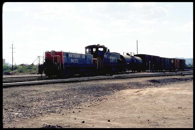 Switch Engine #2733 with Slug #1013 Switching. Tucson Yard.
