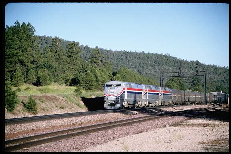 East bound Amtrak train.