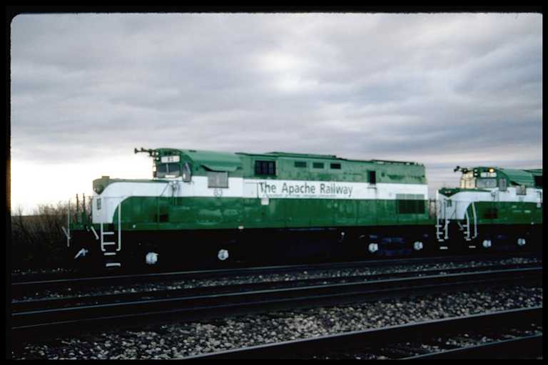Alco engine #83 in green/white paint scheme.