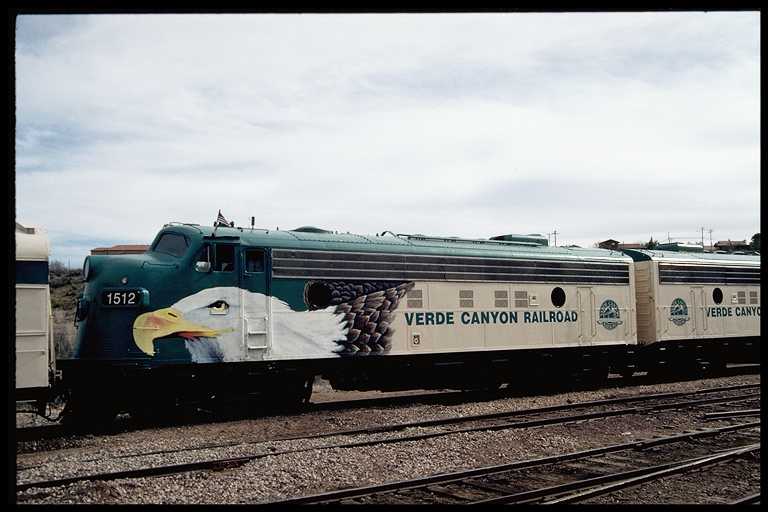 EMD F-7 #1512 with bald eagle paint scheme.