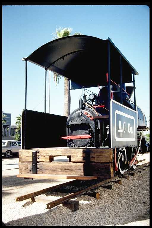 Arizona Copper Company engine #4 on display at Arizona Mining & Mineral Museum.