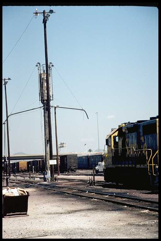 Sand tower at Phoenix, Mobest yard.  Sand used by diesel engines for traction.