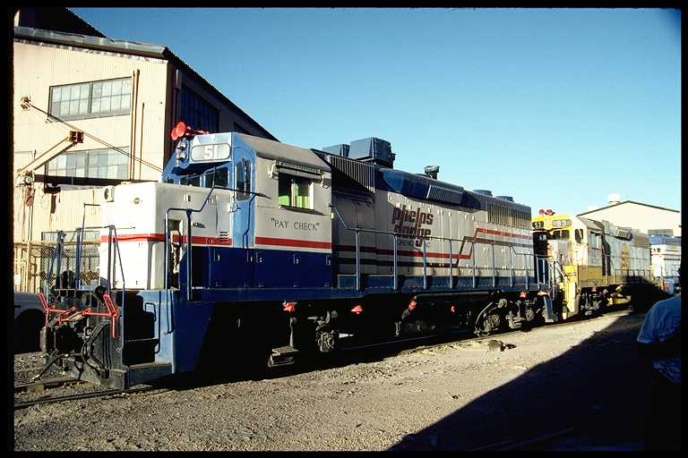 Phelps Dodge engine #51.  Named "Paycheck".