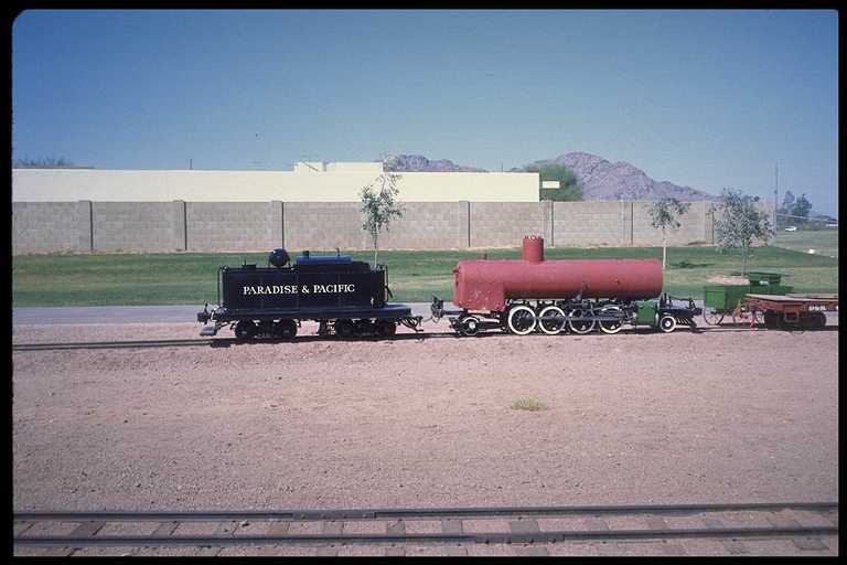 Paradise & Pacific RR locomotive under construction.